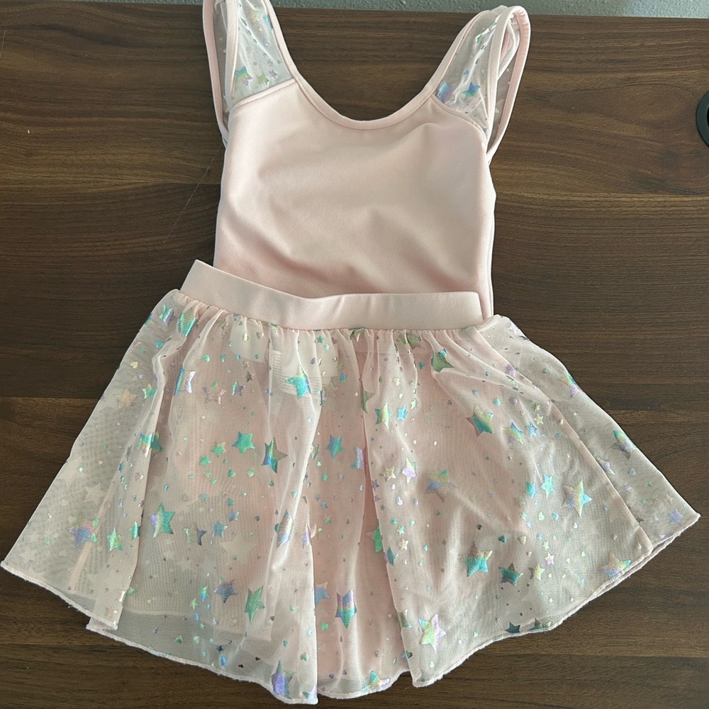 Pink Starry Kids Leotard